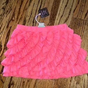 Lemon loves lime girls ruffle skort sizes 8 and 10 in coral NWT